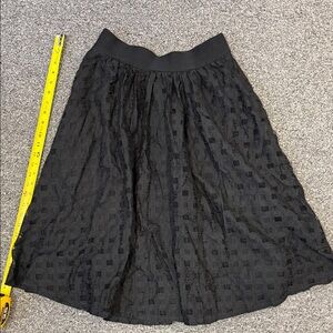 BCBGeneration Black Textured Circle Skirt